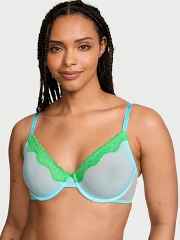Бюстгальтер с косточками Victoria's Secret 216991953 34D Голубой (1160836022)