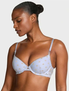 Бюстгальтер с косточками Victoria's Secret 872009836 36C Голубой (1160813426)