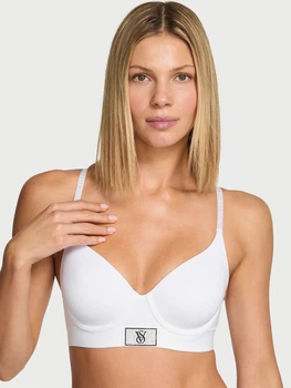 Бюстгальтер с косточками хлопковый Victoria's Secret 330207330 38D Белый (1160783288)
