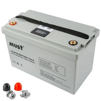 Аккумулятор MUST LP15-12100 12V 100Ah LiFePO4, 330х173х217, 10.5 кг (2358505)