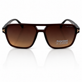 Сонцезахисні окуляри POLARIZED TF-P00542-C2 Brown_box Коричневі Градієнт