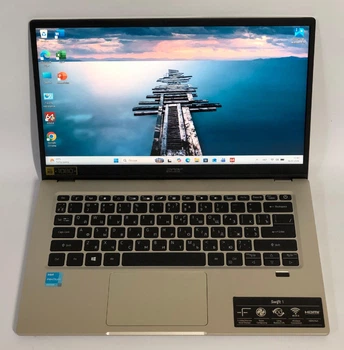 Ноутбук Acer Swift 1 SF114-34 - 14" FullHD IPS / Pentium Silver N6000 / 8gb ddr4 / 256gb ssd, Б/у