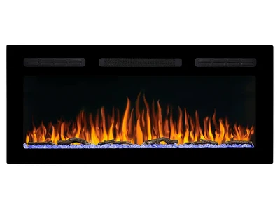 Электрокамин ArtiFlame AF40WR настенный встраиваемый 3D визуализации пламени со звуком с обогревом