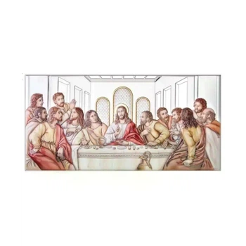 Срібна ікона Тайна вечеря (65 x 32 см) Valenti 81237 8L SM
