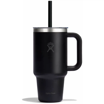 Термочашка Hydro Flask 950 ml Travel Tumbler Clear Lid Чорний