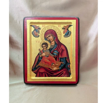 Писаная Корфская икона Пресвятой Богородицы 16×20 см