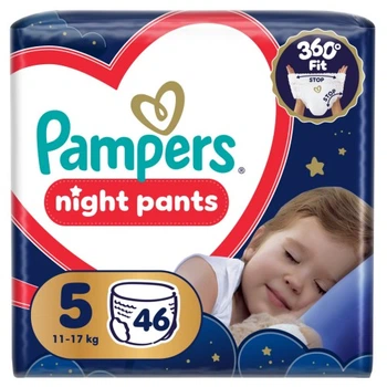 Подгузники Pampers Night Pants Розмір 5 (11-17 кг) 46 шт (8006530320658) Pampers 8006530320658 1059733