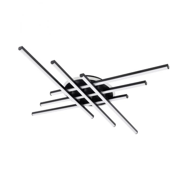 Люста LED ST 6-BK 110Вт, 3000-6000К, 300-8800lm, пульт ДУ (Черный, Светильник светодиодный, потолочный)