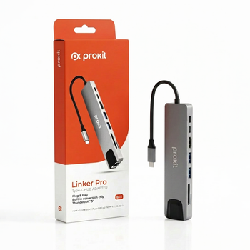 USB Type-C хаб, концентратор с быстрой зарядкой (Ethernet, HDMI, 8 в 1)