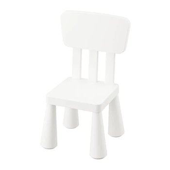 Дитячий стілець, для приміщень/вулиці, білий IKEA MAMMUT 403.653.71