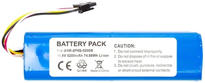 Акумулятор PowerPlant для пилососа Xiaomi Mi Robo Mijia Roborock S50 14.8V 5200mAh (TB921249)