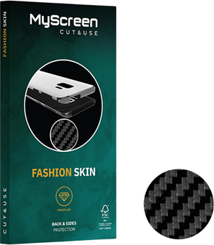 Folia ochronna MyScreen CUT&USE foil 6.5" SKIN Glossy Black Carbon (M CU FOL 6.5 SKIN GL BLACK CAR)