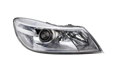 Оригінальна фара передня Skoda Octavia A5 2009-2013, права, з лого Octavia, електричне регулювання, 1Z1941018S