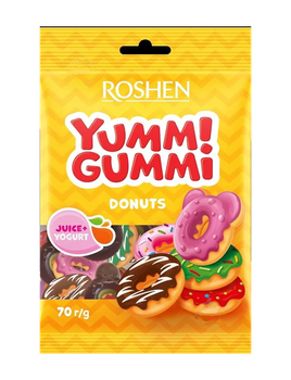 Цукерки желейні Рошен YUMMI GUMMI Donuts 70гр