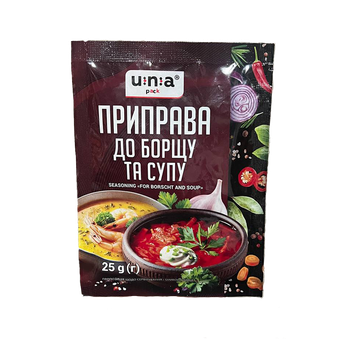 Приправа ЮНА до борщу та супу 25г