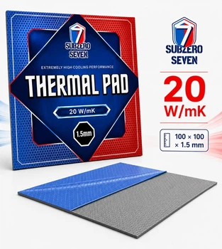 Термопрокладка SubZero Seven Tornado 20 W/mK 100x100x1.5 мм