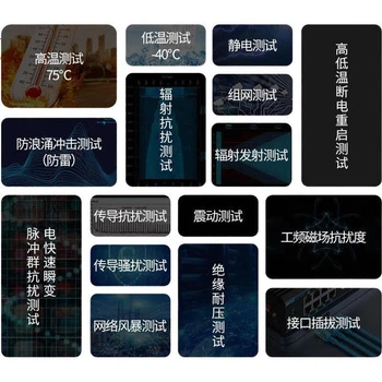 Коммутатор Huigu HG800-GE308 промышленный гигабитный на 8 портов, крепление на DIN-рейку