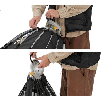 TARION Tulingle Быстросъемный софтбокс с решеткой, глубокий, 90 градусов, с креплением Bowens, для прямого и прямого освещения, складной софтбокс.