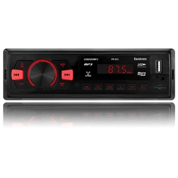 Автомагнитола Fantom FP-311 (Черный/Красный)/USB/SD/усилитель качества звука/Bluetooth 4x40W