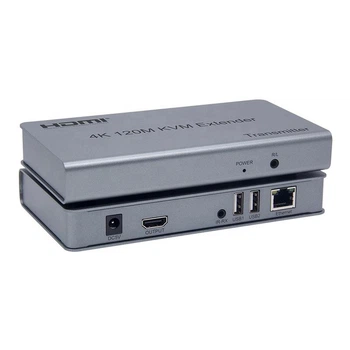 Подовжувач HDMI 120м KVM 4K по Ethernet Cat5e/Cat6 Stone ST-SE014