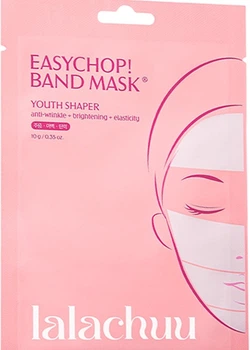 Maska na twarz w paskach Lalachuu Easychop Band Mask Youth Shaper rozjaśniająca 4 szt (8809700280628)