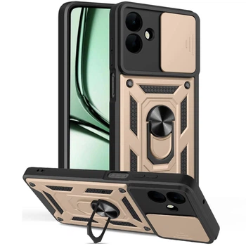Протиударний броньований чохол із захистом камери для Samsung Galaxy A07 (SM-A075) Armor Case Keysion gold