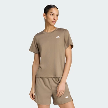 Жіноча футболка Workout Essentials Crew Neck adidas KT1244 (XL) коричневий (4069993503192)
