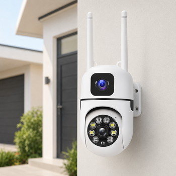 Уличная поворотная камера Dual Lens E10/V11 Wi-Fi с двумя объективами