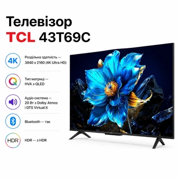 Телевизор TCL 43T69C