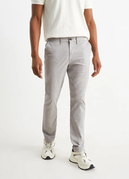 Брюки чино из хлопка slim C&A 2215094c29 W36L30 серые (100014822)