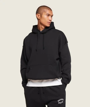 Худи из хлопка оверсайз Gymshark a2c3sc68 M черный (100014320)