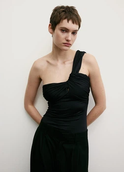 Боди-топ H&M 1228879001c31 L черное (100013980)