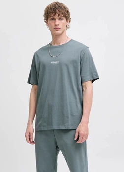 Футболка из хлопка оверсайз Jack & Jones 12278787c69 M синяя (100014911)