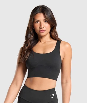 Спортивный топ Gymshark b4a9lc62 M черный (100014194)
