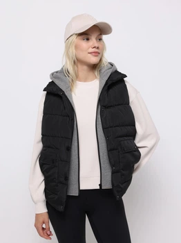 Теплый жилет короткий женский Colin's CL1075669BLK S Black (8684112818337)