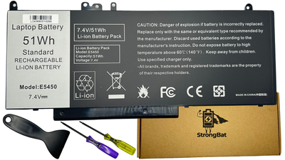 Батарея G5M10 (8V5GX) для DELL Latitude E5450, E5250, E5550 7.4V 51Wh