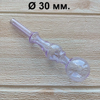 Стеклянная трубка для курения Bumba Oil Long Purple 14 см./30 мм.
