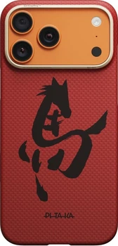 Панель Pitaka Edge Case Ink Horse Painting для Apple iPhone 17 Pro Max Cinnabar (HR1703PM)