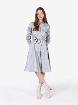Платье-рубашка миди осеннее женское Colin's CL1071864GRA L Gray (8684112492940)