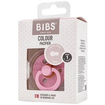 Пустушка Bibs Colour Latex Baby pink розмір 1, від 0+