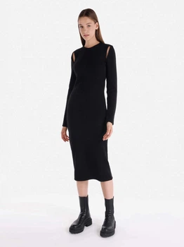 Платье миди женское Colin's CL1066166BLK XS Black (8683197890429)