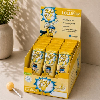 Конфета с ксилитом Miradent XyliPop (банан), 50 шт