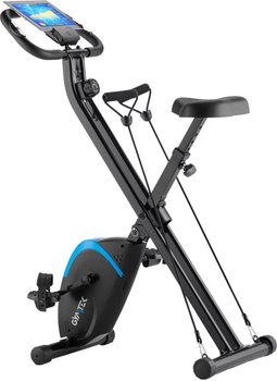 Rower treningowy Gymtek FX800 magnetyczny składany Niebieski (5907766669746)