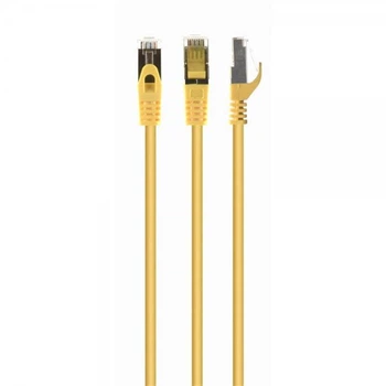 Патч-корд Cablexpert S/FTP cat.6a, литий, 50u "штекер из засувкою, 20м, жовтий (PP6A-LSZHCU-Y-20M)