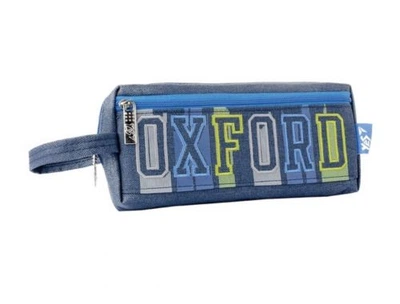 Пенал мягкий Yes синий Oxford для канцелярских принадлежностей школьный пенал для ручек и карандашей