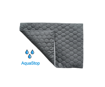 Наволочка с водонепроницаемым чехлом серая AquaStop, размер 50х70 см, ткань микрофибра
