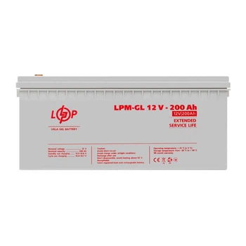 Аккумулятор гелевый LPM-GL 12V - 200 Ah Уценка 08.2024
