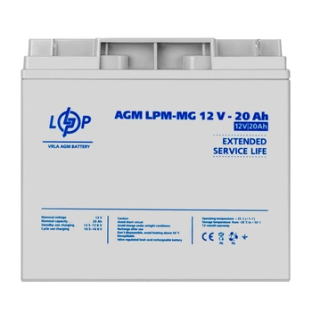 Аккумулятор мультигелевый LPM-MG 12V - 20 Ah Уценка 08.2024