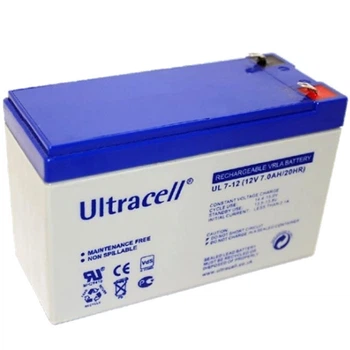 Свинцово-кислотная аккумуляторная батарея Ultracell UL7-12 7A•ч 12В