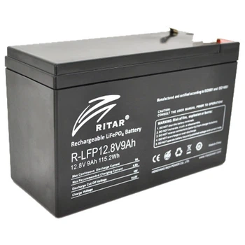 Литиевая аккумуляторная батарея Ritar LiFePO4 12.8В 9А•ч